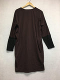 New N NATORI Lond Sleeve Dress Chocolate Large