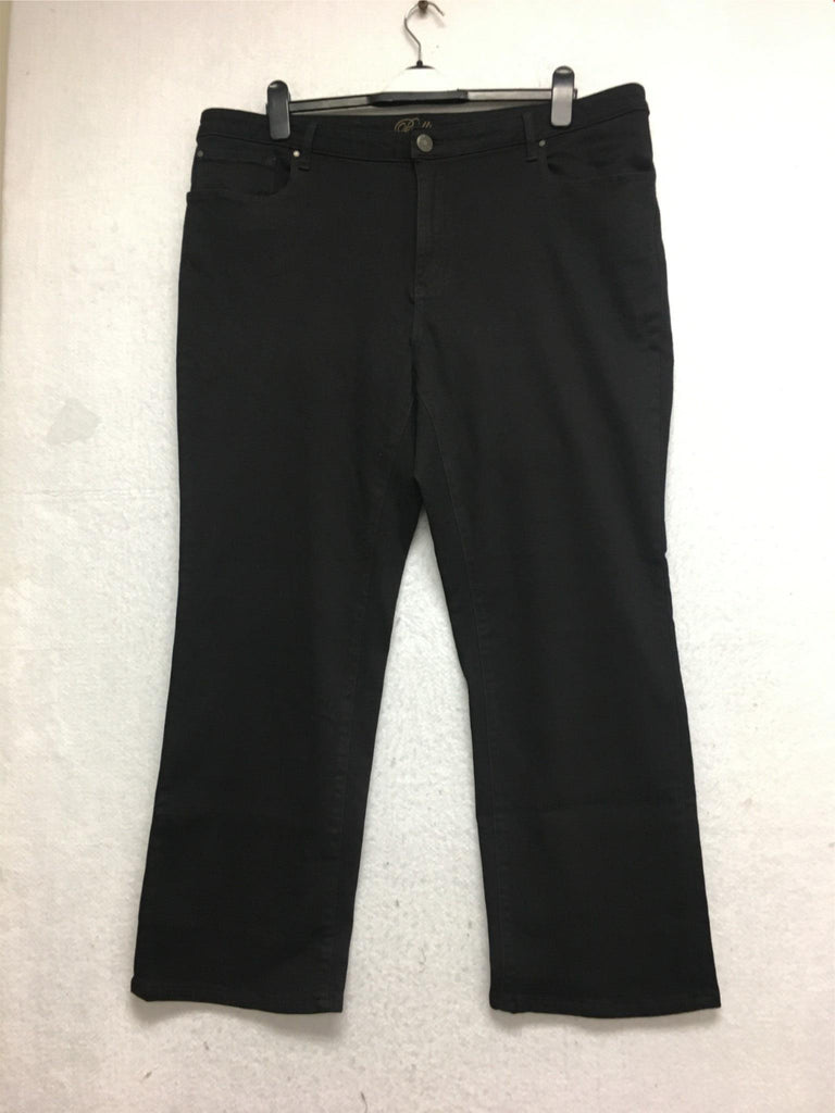 NEW BELLINA Straight Denim Pant Black Size 22WP