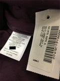 NEW N NATORI Solid Jersey Knit Tunic w/ Faux Leather Sugar Plum Small