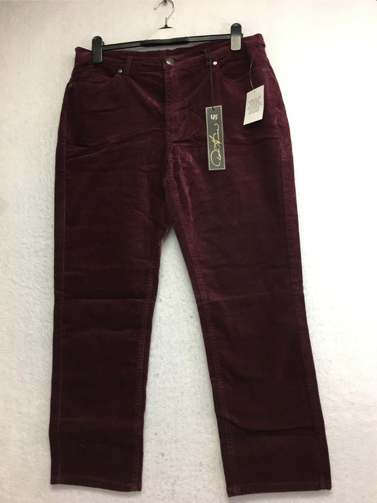 NEW DG2 By Diane Gilman, Velvet Skinny Jean Wine 6P