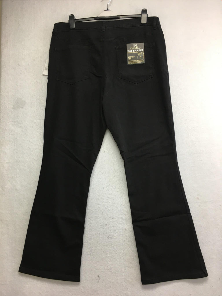 NEW DG2 By Dianne Gilman US Stretch Shaper Bootcut Jean Black 18W