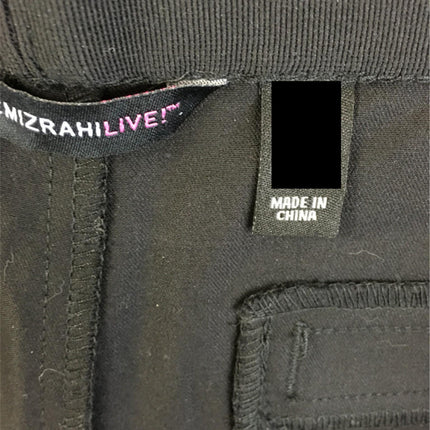 NEW ISAAC MIZRAHILIVE! Skinny Black Pant Size 16P