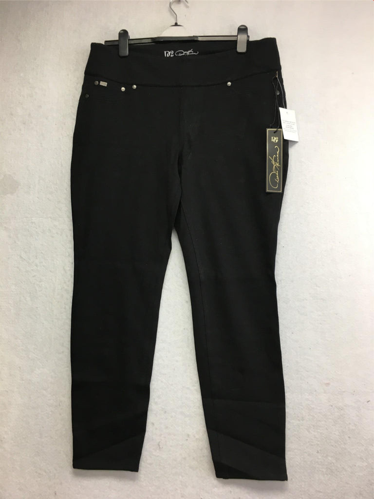 NEW DG2 By Diane Gilman Slimming Skinny Ponte Pant Black XL