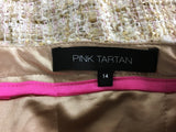 New Pink Tartan, Tweed Skirt Gold 14