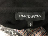 New Pink Tartan, Leisure French Terry Top Black Small