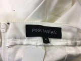 New Pink Tartan, Tech Flare Panel Skirt White 4
