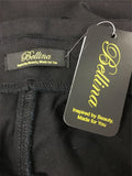 NEW BELLINA Straight Leg Side Zip Pant Black Size 10