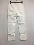 New N Natori, Ankle Pant With Side Zip White 4