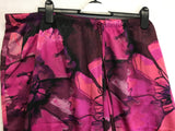 New N Natori, Stretch Silk Satin Short Sleeve PJ Set Plum Melody 2X