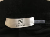 New N Natori Solid Velvet Straight Plain Pant Black S