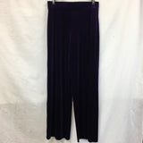New N Natori Solid Velvet Straight Pant Purple S