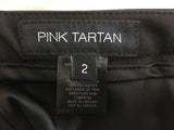 New Pink Tartan Tech Lite Pencil Skirt Black 2