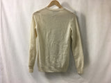 New Bellina Extra Fine Meron Cashmere Crewneck Soft White Small