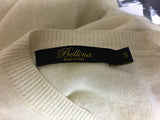 New Bellina Extra Fine Meron Cashmere Crewneck Soft White Small