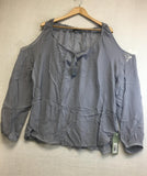 New GO SILK, Go Baby Its Cold Out Side Top Chambray 3X