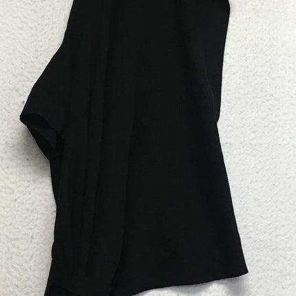 NEW MARLA WYNNE Side Tie TNeck Poncho String Black XS/S