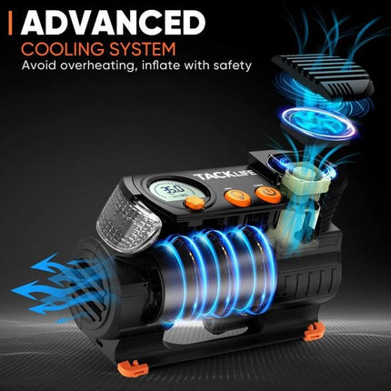 NEW, TACKLIFE M2 12V DC Digital Auto Tire Inflator