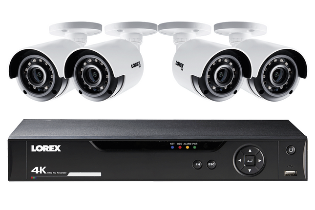 Lorex 8-Channel 4K UHD DVR 2TB HDD and 4 4K Color Night Vision Cameras LHV5108