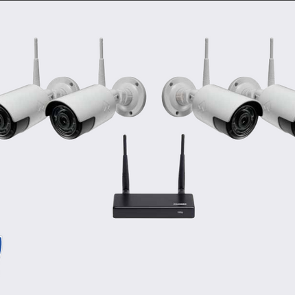 4 X Lorex 1080p HD Wireless CCTV Security Camera LWU3720 SERIES LWU3724