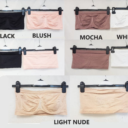 RHONDA SHEAR Women's 9685 Ahh Bra Seamless Underwire Bandeau - CHOOSE COLOR 1BRA