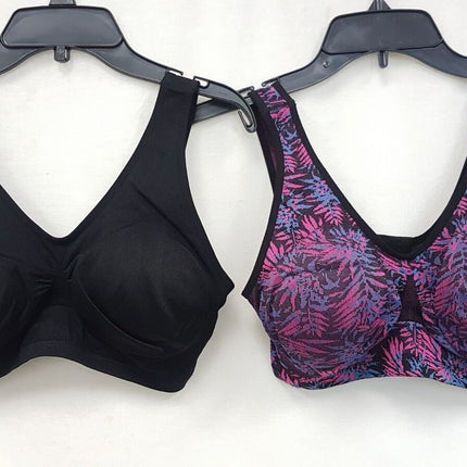 LOT OF 2 RHONDA SHEAR Women's 9399 Jacquard Seamless Ahh Bra - CHOOSE COLOR PACK