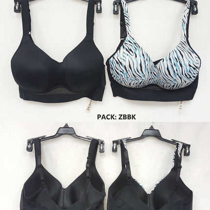 LOT OF 2 RHONDA SHEAR Women 0021 Mold Cup Bra w/ Mesh Back Detail - CHOOSE COLOR