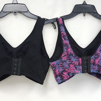 LOT OF 2 RHONDA SHEAR Women's 9399 Jacquard Seamless Ahh Bra - CHOOSE COLOR PACK