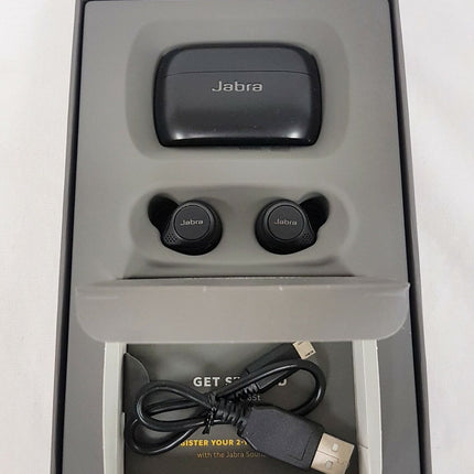 Jabra Elite 75t Earbuds True Wireless Earbuds With Charging Case  Black LIKE NEW