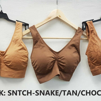 3X Rhonda Shear 9202 Jacquard Ahh Bras w/ Removable Pads - CHOOSE COLOR PACK