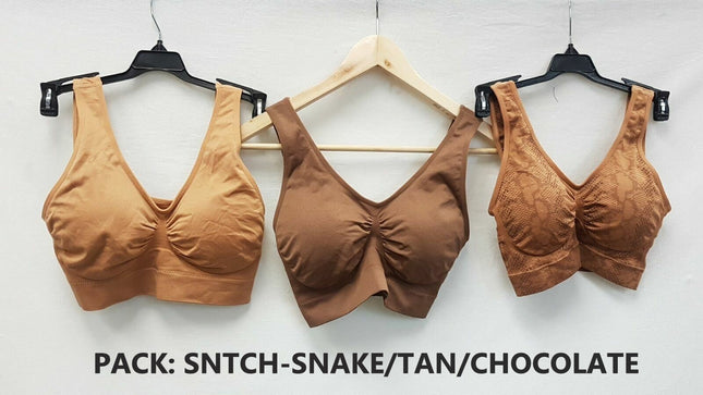 3X Rhonda Shear 9202 Jacquard Ahh Bras w/ Removable Pads - CHOOSE COLOR PACK