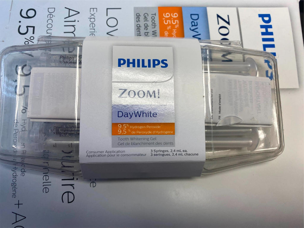 PHILIPS Zoom! DayWhite 9.5% Tooth Whitening Gel, 3 syringe, 2.4ml ea EXP:2024-04